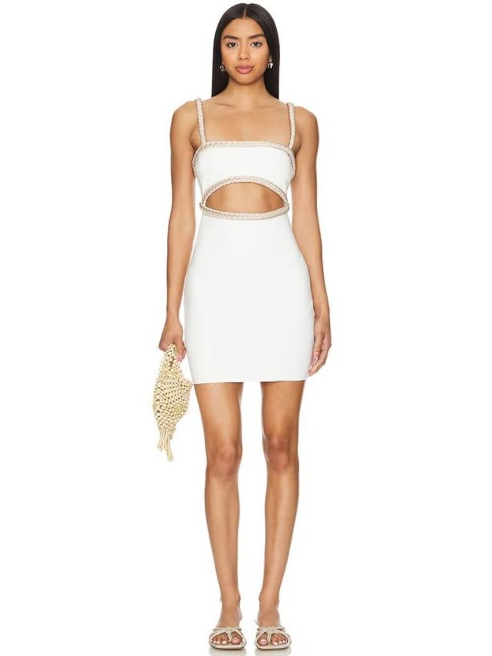 RUMER Rivera Mini Dress White Size Small NWT